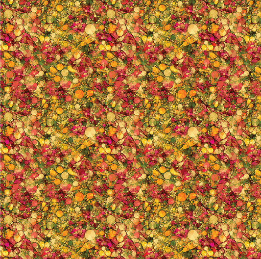 Benartex Cat Artistry Sparkle Gold/Multi 16738-33