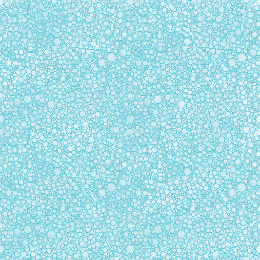 Benartex Cat Artistry Circle Pop  Light Turquoise 16739-04