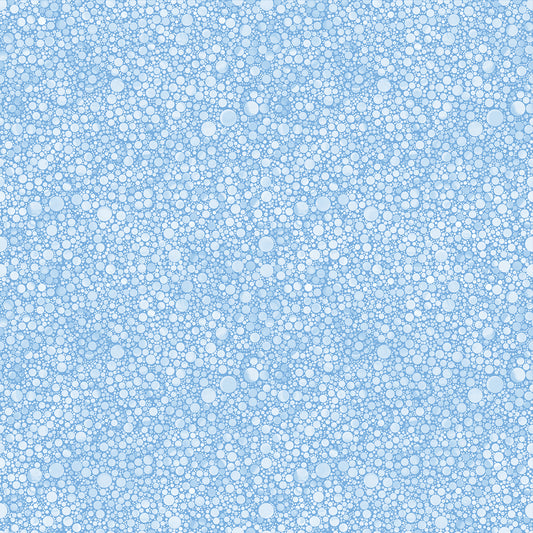 Benartex Cat Artistry Circle Pop  Light  Blue 16739-05