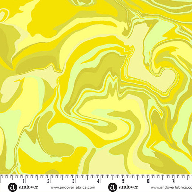 Andover Fabrics Nebula Dirtt Lemon 1506 LV