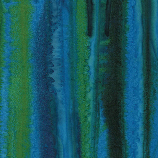 Benartex Bali Landscapes Rainbows Turquoise/Green 9260-84