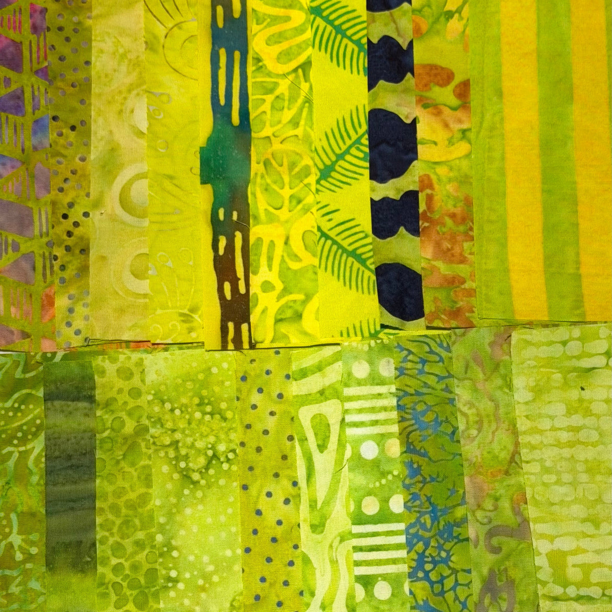 Builder Batik Prints Bright Yellow Green