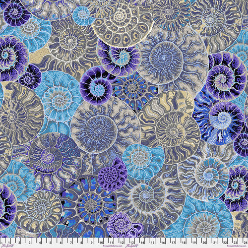 Free Spirit Fabrics Philip Jacobs for Kaffe Fassett Collective - PWPJ128 Ammonites Blue