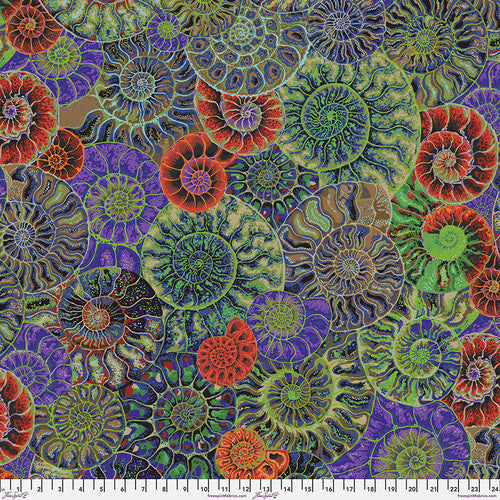 Free Spirit Fabrics Philip Jacobs Ammonites Dark PWPJ128-Dark