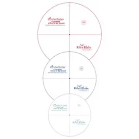 Lori Holt Circle Rulers with 12", 10" and 8" (4521(