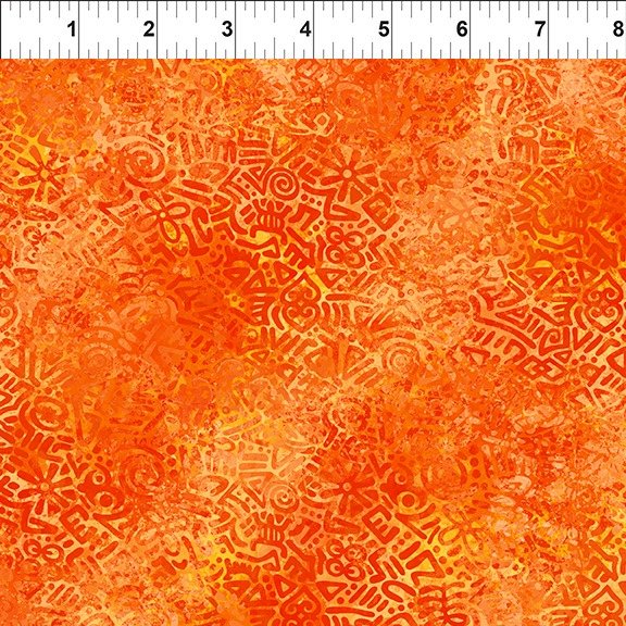 In The Beginning Urban Jungle II  10UJB-1  Doodles Orange