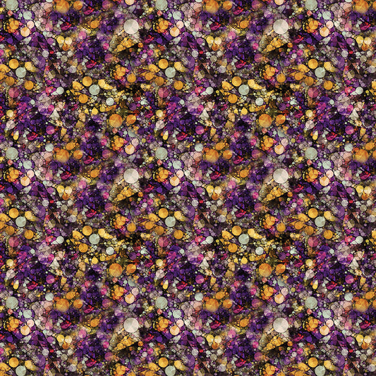 Benartex Cat Artistry Sparkle Purple/Multi 16738-63