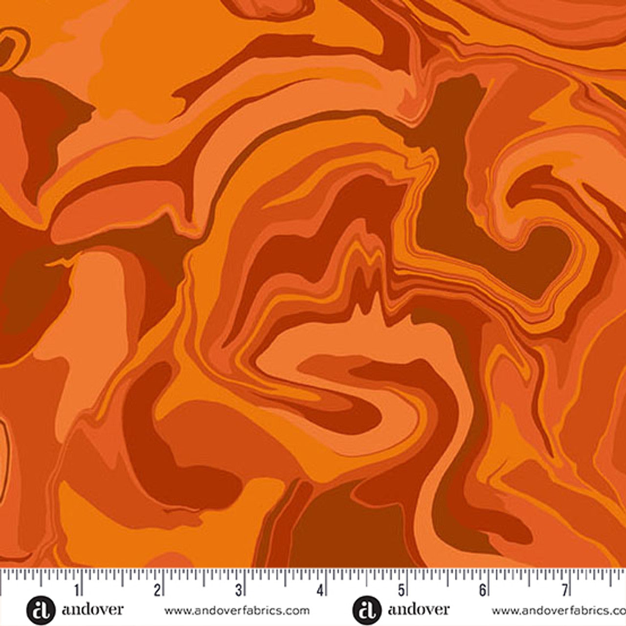 Andover Fabrics Nebula Carrot 1506 O