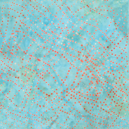 Benartex Bali Dot Craze Aqua Dot Wave Multi 9282-80