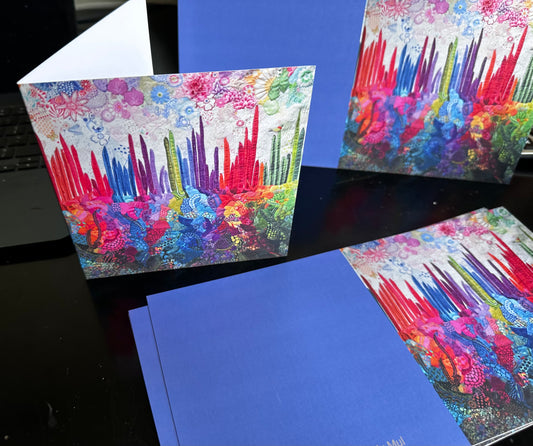 Note card Rooted in Color