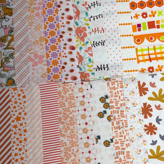 Builder  White with Peach/Orange