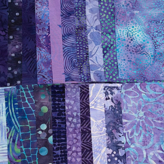 Builder Batik Prints Blue Purple