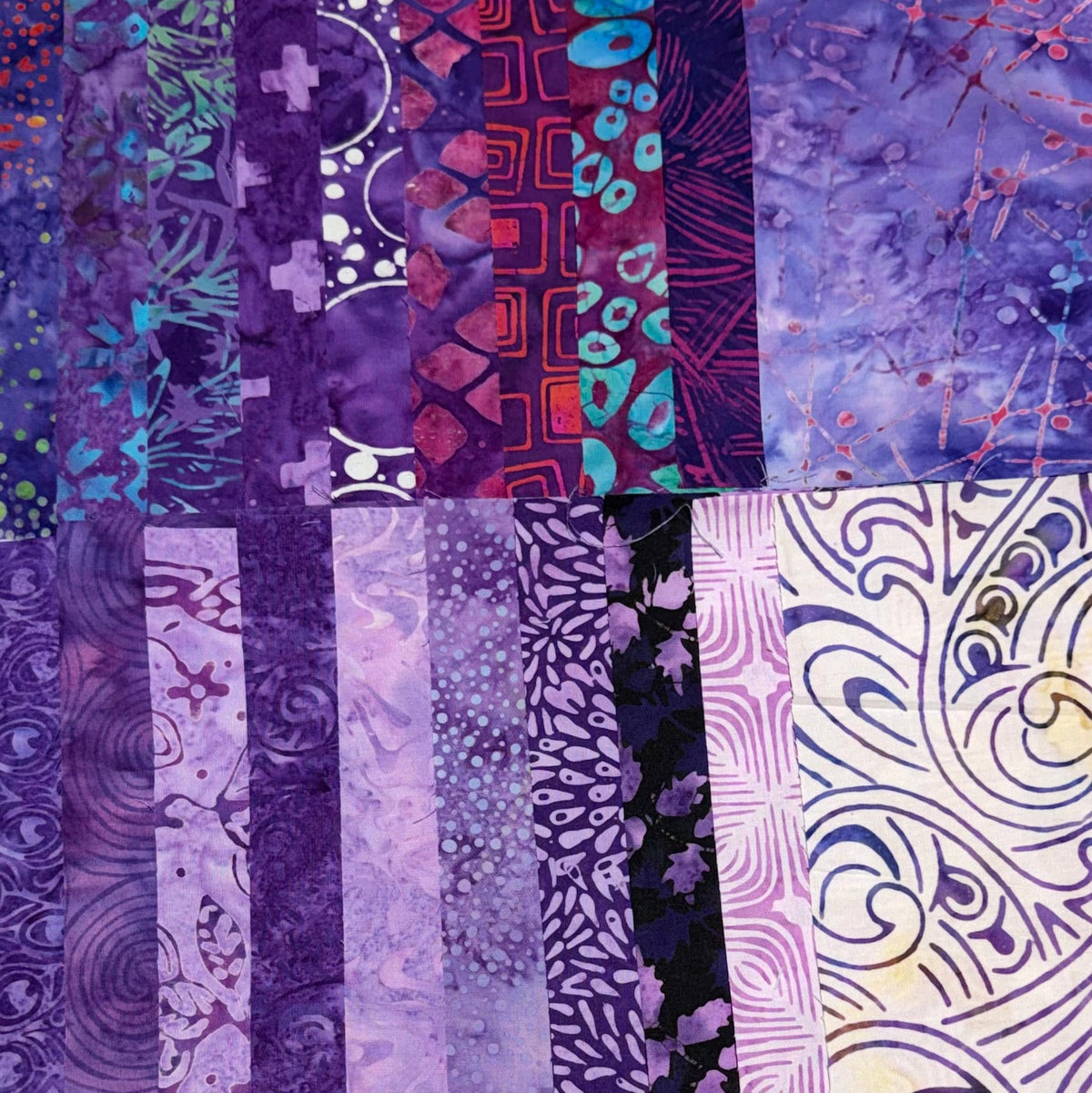 Builder Batik Prints Vibrant Purples