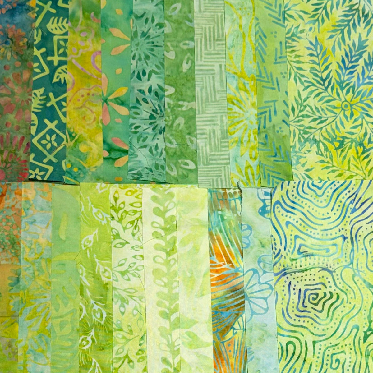 Builder Batik Prints Lime/Teal