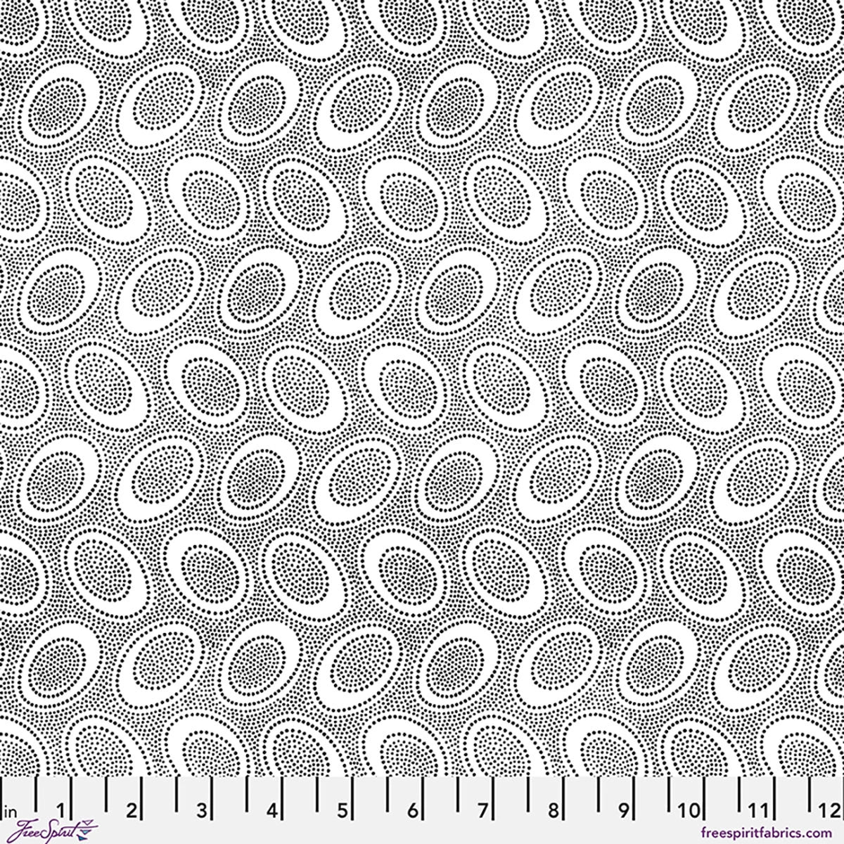 FreeSpirit PWGP071-White Aboriginal Dot