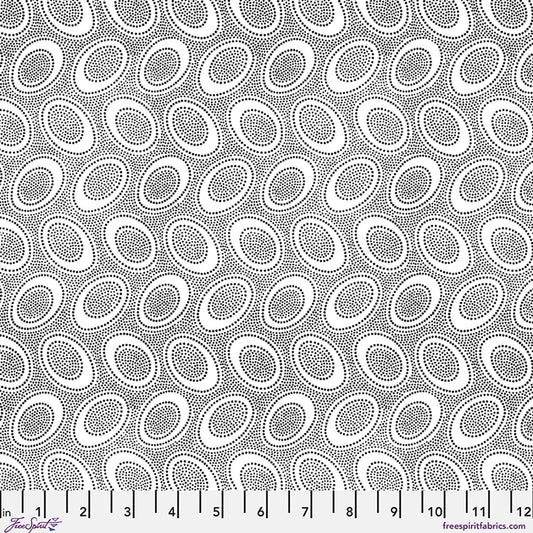 FreeSpirit PWGP071-White Aboriginal Dot